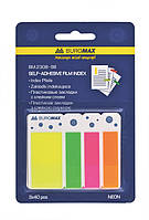 Закладки Buromax пластикові NEON 45x25мм+45x12 мм 3х40 аркушів асорті BM.2308-98