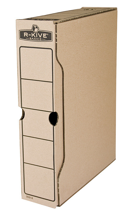 Бокс для архівації Fellowes R-Kive Basics 80мм коричневий f.91402