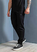Чоловічі спортивні трикотажні прямі штани HECTOR великих розмірів чорні