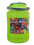 Бідончик універсальний 4 літрів пластиковий з кришкою і ручкою Гемопласт, фото 2