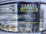 Кабель ПВС 3х0.75 провід круглий багатожильний, чорний повноцінний Одеса Каблекс (кратно 5м), фото 3