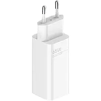 Мережевий зарядний пристрій Xiaomi 65W GaN Charger Type-A + Type-C White w/Type-C - Type-C Cable (BHR5515GL)