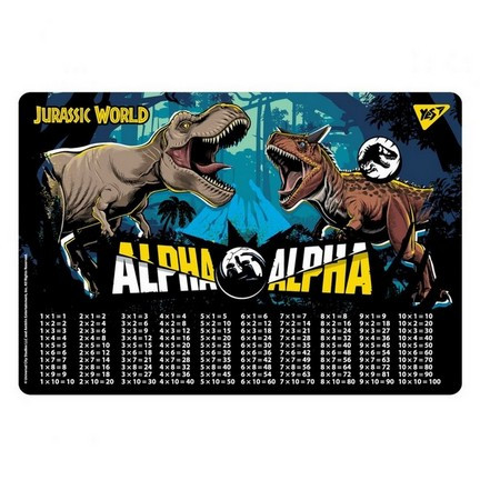 Підложка настільна YES Jurassic World таблиця множення