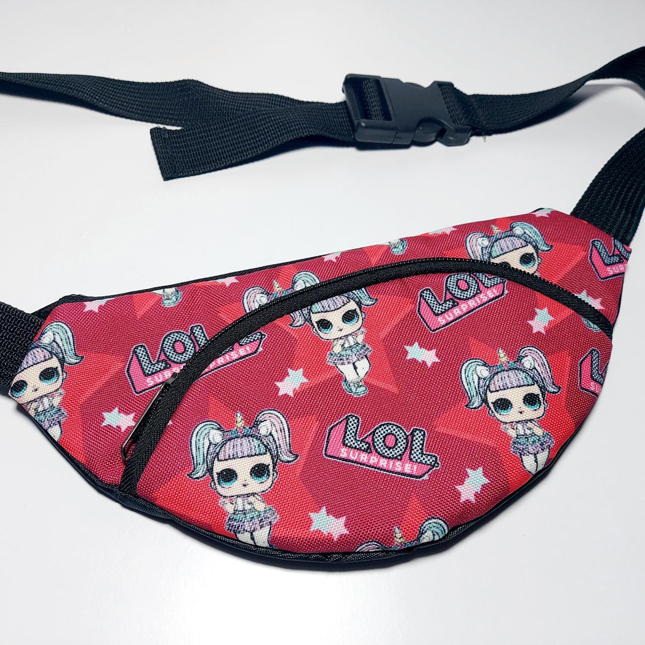 Бананка дитяча поясна сумка-принт лол, фото 1