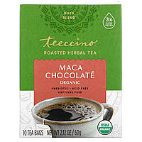 Teeccino, Organic Roasted Herbal Tea, Maca Chocolate, Caffeine Free, 10 Tea Bags, 2.12 oz (60 g) в Украине