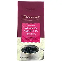Teeccino, Травяной кофе с цикорием, средняя обжарка, без кофеина, миндальный амарето, 11 унц. (312 г) в в