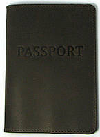 Кожаная обложка на Паспорт коричневая для документов натуральная кожа высокое качество