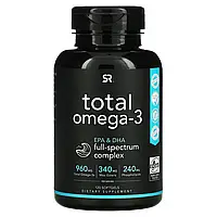 Sports Research, Total Omega-3, 120 капсул в Украине