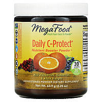 MegaFood, Daily C-Protect, Nutrient Booster, порошок, без сахара, 63,9 г (2,25 унции) в Украине