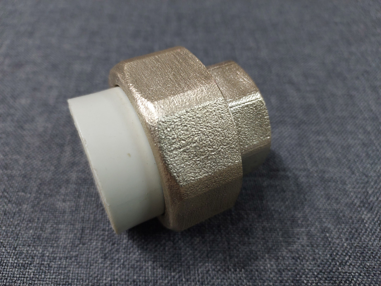 Муфта розбірна перехідна ВР: метал-пластик 20х1/2" для поліпропіленових ППР труби, фото 1