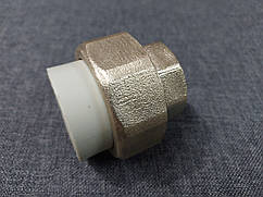 Муфта розбірна перехідна ВР: метал-пластик 20х1/2" для поліпропіленових ППР труби