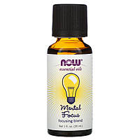 NOW Foods, Essential Oils, Mental Focus, 30 мл (1 жидк. Унция) в Украине