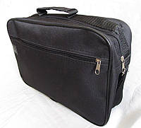 Мужская сумка через плечо надежная барсетка папка портфель А4 черная высокое качество