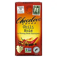Chocolove, чили моле в горьком темном шоколаде, 70% какао, 90 г (3,2 унции) в Украине