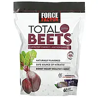 Force Factor, Total Beets, здоровый источник энергии и антиоксидантов, свекла и ягоды асаи, 325 мг, в Украине