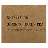 Tree To Tub, Ginseng Green Tea, нічний відновлювальний крем для шкіри навколо очей, ніжний антивіковий оригінал, фото 2