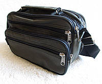 Мужская сумка через плечо прочная барсетка хаки высокое качество