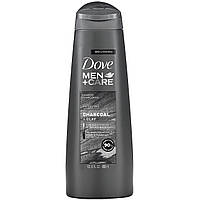 Dove, Men+Care, Shampoo, Purifying, Charcoal + Clay, 12 fl oz (355 ml) в Украине