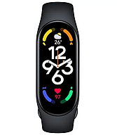 Розумний годинник (фітнес-браслет) Fit Smart Band M7, Фітнес трекер з пульсометром і крокоміром чорний