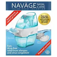 Navage, Nasal Care, стартовый набор для промывания носа солевым раствором, средство для чистки носа, модель в
