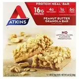 Atkins, Protein Meal Bar, батончик-гранола с арахисовой пастой, 5 батончиков, 50 г (1,76 унции) в Украине