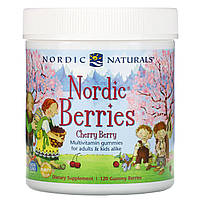 Nordic Naturals, Мультивитаминный комплекс "Северные ягоды" с вишневым вкусом, 120 жевательных пастилок в в