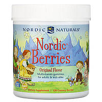 Nordic Naturals, Nordic Berries, мультивитаминные жевательные конфеты, оригинальный вкус, 120 ягод-жевательных