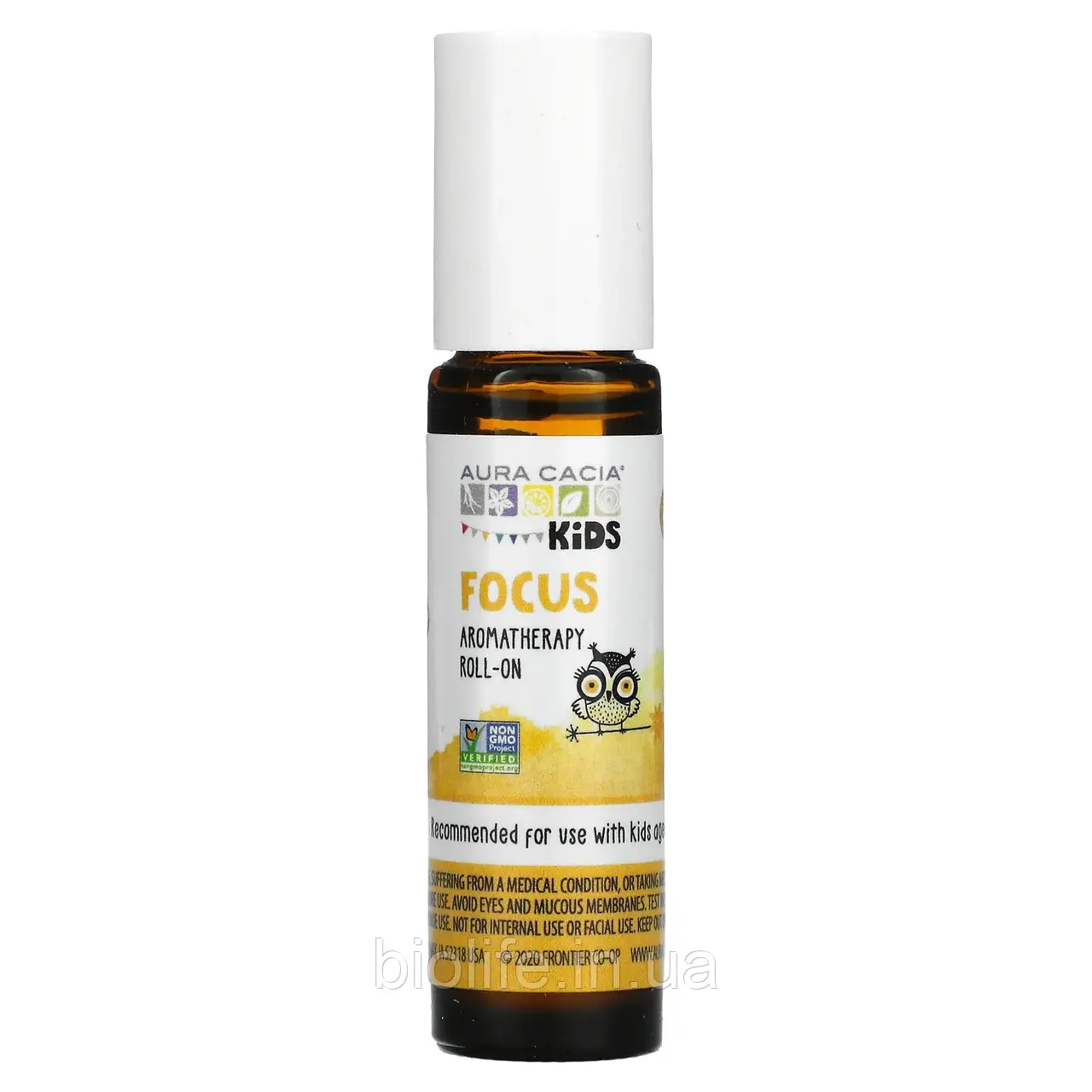 Aura Cacia, Kids, кулькові кулькові ароматизатори, для концентрації уваги, 9,2 мл (0,31 рідк. Унції) оригінал, фото 1