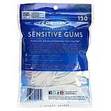 DenTek, Comfort Clean Floss, зубна нитка для чутливих ясен, рідина для полоскання рота, 150 зубний оригінал, фото 2