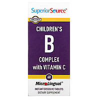 Superior Source, комплекс вітамінів групи B и витамина C для дітей, 60 швидкорозчинних таблеток