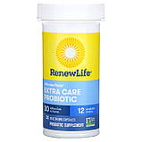 Renew Life, Ultimate Flora Extra Care Probiotic, 30 млрд КУО, 30 вегетаріанських капсул оригінал, фото 3