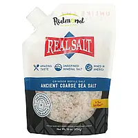 Redmond Trading Company, Real Salt, древняя грубая морская соль, соль для измельчения, 454 г (16 унций) в в