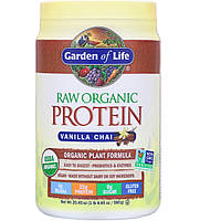 Garden of Life, RAW Organic Protein, формула из органических растений, ванильный чай, 580 г (20,45 унции) в в