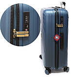 Середня валіза з поліпропілену на 68 л Snowball Robust 35203 синя, фото 4