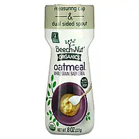 Beech-Nut, Organics Oatmeal, цілозернові дитячі каші, етап 1, 227 г (8 унцій)