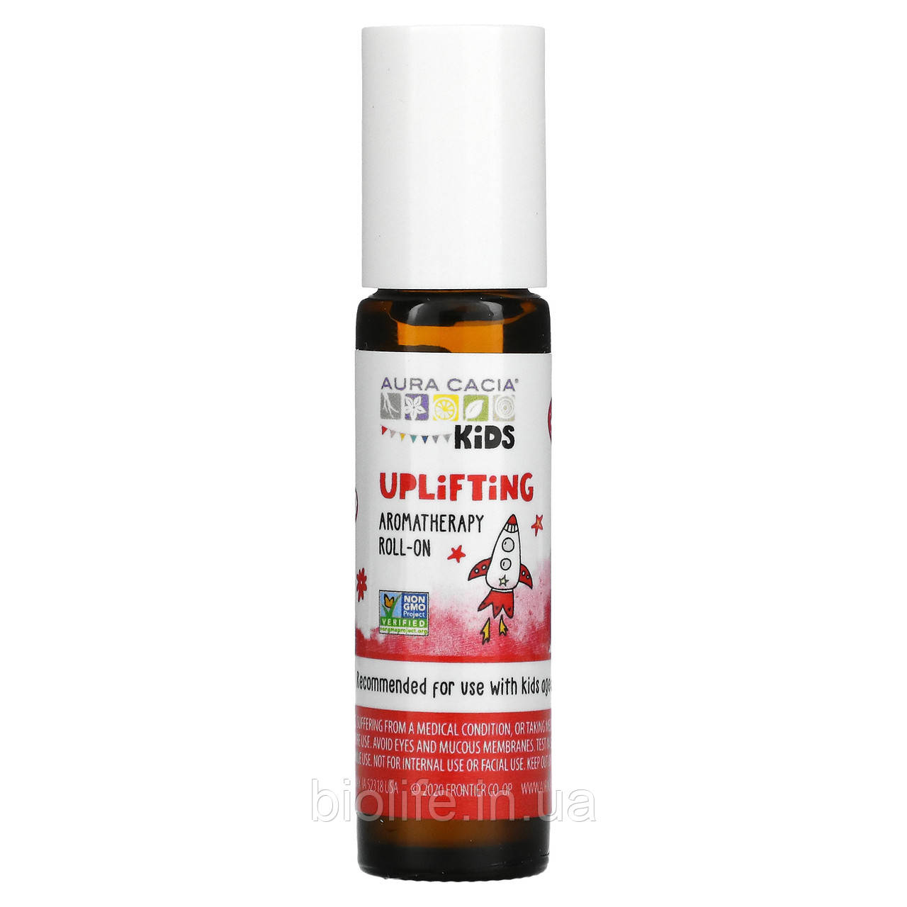 Aura Cacia, Kids, кулькові кулькові ароматерапевтичні кулькові аплікації, бадьорливі, 9,2 мл (0,31 рідко. оригінал, фото 1