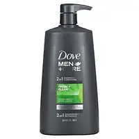 Dove, Men + Care, шампунь и кондиционер 2 в 1, Fresh & Clean, 750 мл (25,4 жидк. Унции) в Украине