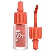 Peripera, Тинт для губ Ink Airy Velvet, 03 коралловый, 4 г (0,14 унции) в Украине