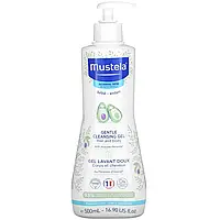 Mustela, детский мягкий гель для волос и тела с авокадо, для нормальной кожи, 500 мл (16,9 жидк. унций) в в