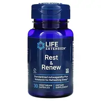 Life Extension, Rest & Renew, 30 вегетарианских капсул в Украине