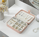 Зручна скринька для біжутерії та прикрас, Скринька органайзер 17*11,5*5 см на магніті., фото 5