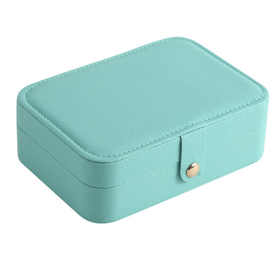 Зручна скринька для біжутерії та прикрас, Скринька органайзер 17*11,5*5 см на магніті.Бірюзово м'ятна, фото 1