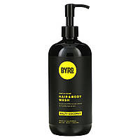 Byrd Hairdo Products, One-N-Done, гель для душа и волос, с соленым кокосом, 443,6 мл (15 унций) в Украине