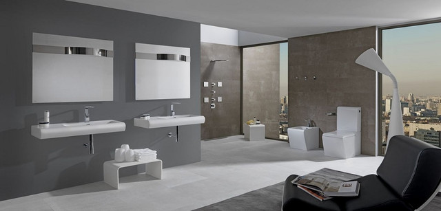 Ванна кімната в стилі Хай Тек