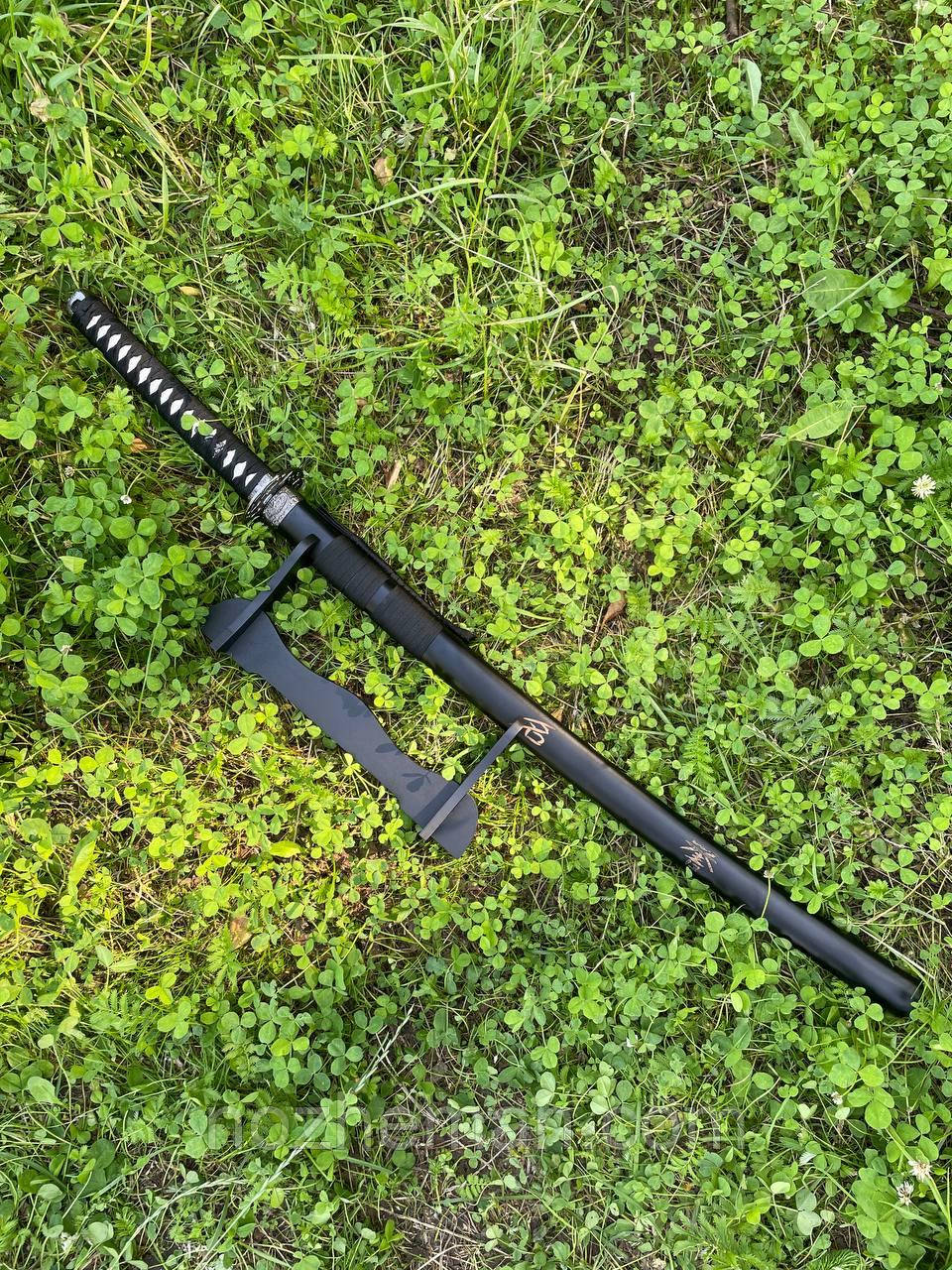 Самурайський меч катана Ніндзя 2, на підставці, відмінний подарунок чоловікові, фото 1