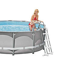 Драбина для каркасного басейну Intex 28075 двосекційна 3 сходинки 107 см, фото 2