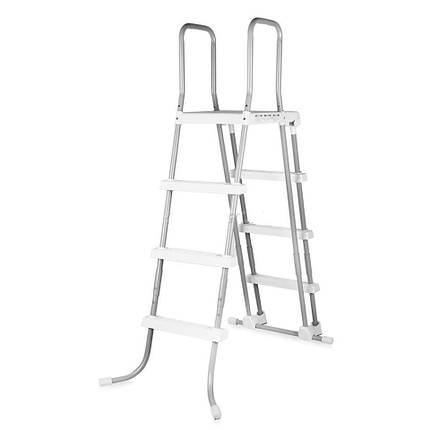 Драбина для каркасного басейну Intex 28076 двосекційна 3 сходинки 122 см, фото 1