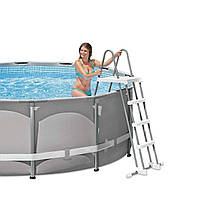 Драбина для каркасного басейну Intex 28076 двосекційна 3 сходинки 122 см, фото 5