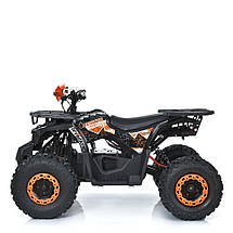 Квадроцикл підлітковий електричний Profi HB-EATV1500H-7 MP3 акумуляторний 1500 W 5 акумуляторів Помаранчевий, фото 3