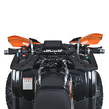 Квадроцикл підлітковий електричний Profi HB-EATV1500H-7 MP3 акумуляторний 1500 W 5 акумуляторів Помаранчевий, фото 5